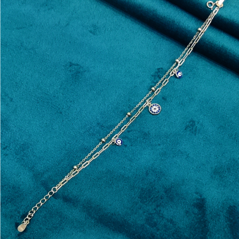 925 SILVER EVIL EYE CHAIN BRACELATE