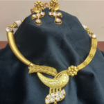 HIGHGOLD PLATED KUNDAN HANSADI SET