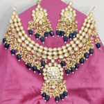 GOLD PLATED KUNDAN NECKLACE FOR BRIDE